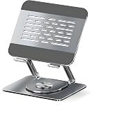 Coverzone Taşınabilir Katlanabilir Folding Al&uuml;minyum Notebook Stand Al&uuml;minyum Ayarlanabilir A&ccedil;ı Ve Katlanabilir Portatif Raha