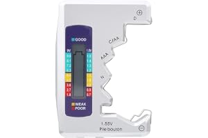 Haofy LCD Digital Batterikontroll för C/D/9V/AA/AAA-batterier, Bekvämt Litiummätinstrument för Hushållsbruk, Korrosionsbestän