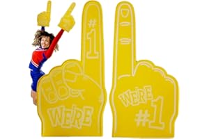 Doigts et mains en mousse, grande main universelle en mousse pour pom-pom girl sportive | Accessoires colorés et confortables pour fans de sport numéro 1 pour encourager Zorq