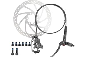 ENGWE MTB Bike Disc Brake Set, Aluminum Alloy Hydraulic Disc Brake for Mountain Bike, Road Bike, Bicycle Brakes levers with Fixing Screws