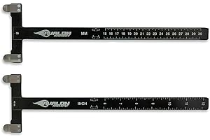 Avalon MHN-A-QT133BK Checker Sehnenmaßstab schwarz