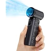 JISULIFE Portable Fan, High Speed Turbo [18H Max Cooling], 5 Speed, 5000mAh Rechargeable Mini Pocket Fan, Ideal for Travel, C