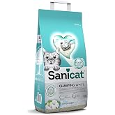 Sanicat Clumping White Topaklanan Kedi Kumu (Koton Ferahlığı) 10L