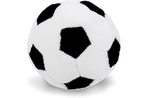 Lullaberry 8cm My First Soccer Ball - Plush Baby Rattle Toy - Safe Soft Sports Toy for Infants Boys and Girls