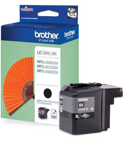 Cartuccia Inchiostro Giallo Originale Brother LC135XLY Ad Alta Resa - 1200 Pagine - Per Serie DCP-J4110, MFC-J4410, J4510, J4710, J6920, J6520, J6720