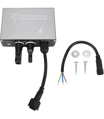 Omvormer Windenergie Y&H 800 W Micro-omvormer Voor Op Het Net - Ideaal Voor Balkon & Terras | IP65 Waterdicht | 30-42V Ingang | Tot 2 Zonnepanelen Micro-omvormer 800W