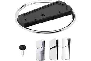 GBULTR Vertical Stand for PS5 Consoles Compatible with PS5 Slim & PS5 Disc, Durable Stand with Anti-Slip Pads and Secure Screws, Enhanced Heat Dissipation, Black Stand for Improved Gaming Setup (Black)