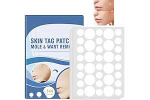 RUOJIAR 144Pcs Wart Removal Patches,Remover Patches Mole Wart Removing Sticker,Tags and Mole Remover,Mole Remover Treatment Patches,Wart Remover for Face,Effectively Remove,Suitable for All Whole-Body Use