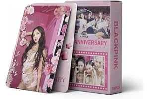 SUJEBKC Bp Photocards,Blackpink,55 Pezzi Bp Cards,Photobook,Kpop Black-Pink Cartoline Fotografiche Regalo Per Fans(7° Anniversario Delle Blackpink)