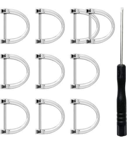 4 Mousquetons Pivotants Métal Doré 2cm - Anneaux En D Avec Fermoir Griffe De Homard Pour Bandoulière, Accessoires DIY