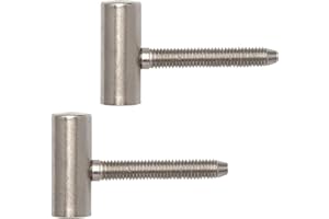Gedotec Scharniere - Renovier-Bänder Türscharniere Stahl vernickelt | 2 Stück Türbänder zum Aufschrauben - einbohren | MADE IN GERMANY | Türscharniere für Holztüren und Holztürstöcke | Einbohrbänder