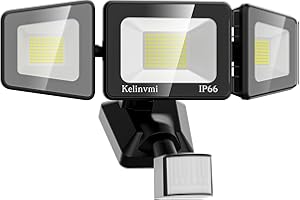 KELINVMI 120W LED-Sicherheitsleuchten Bewegungsmelder Außenleuchten, 12000lm Flutlichter Außen Bewegungsmelder, 4500K Tageslicht LED Flutlicht Außen Dämmerung bis Morgendämmerung, IP66 Bewegungslichter für