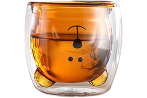 LINCMAN Sweet Coffee Mugs Tea Milk Cute Bear beer Panda Espresso Cups Mugs Double-Walled Insulated Glasses Birthday Gifts