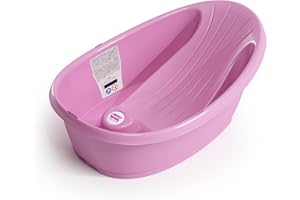 OKBABY Onda Baby - Baignoire Légere et Compacte pour le Bain du Nouveau-né 0-12 Mois - Fuchsia