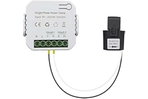 AIDNTBEO Tuya Smart Life WIFI Energy Meter 80A With Clamp Ct App KWh Simple Modern Anti-Theft