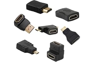 AONTOKY Hdmi Adapters Kit (7 Adapters) Mini Hdmi to Micro Hdim Male to Female