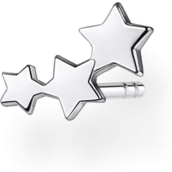 Thomas Sabo Damen Ohrstecker Kleine Sterne – Aus 925er Sterling Silber Mit Zirkonia