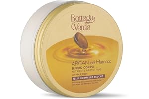 Bottega Verde, Argan del Marocco - Burro per il corpo - nutriente protettivo - con olio di Argan (150 ml) - pelli normali o secche