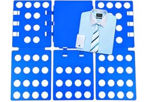 Ruayia Faltbrett Für Kleidung Erwachsen 1 Stück, Falthilfe T Shirt Pullover Faltbrett, Wäsche Kleidung Wäschefalter Zusammenleghilfe Kleider Hosen Hemdenfalter - Erwachsen (Dunkelblau)