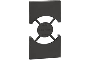 Bticino KG03 Cover Living Now, da Applicare su Presa Standard Italia/Germania P40 (Art. KG4140A16, KG4140A16F), 2 Moduli, Colore Nero