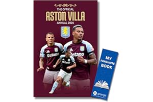 GRANGE Official Aston Villa Annual 2026 Football Hardback Book with FREE Bookmark
