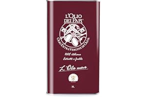 ‎L'OLIO DEI PAPI L'Olio dei Papi - Włoski Extra Virgin Olive Oil 100% zimno tłoczony, wyprodukowany z oliwek ze starych plantacji na terenach papieskich 3 litra (puszka)