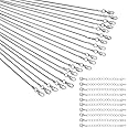 30 Chains and Chain Extenders Set,20pcs Chain for Jewelry Making 18Inch 925 Sterling Silver Plated DIY Snake Chain Bulk Link Necklace with Lobster Clasps,10pcs Necklace Extender Bracelet Extension