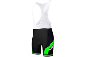 X-TIGER Salopette Ciclismo Uomo con Tasca Posteriore,Pantaloncini da Bici Imbottiti in Gel 5D,per Mountain Bike,Ciclismo su Strada,Equitazione
