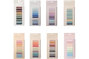 KARJIAJA 1600 Stück Index Sticker Tabs, Haftnotizen Tabs Page Marker Pastell Sticky Tabs Aesthetic Index Tabs