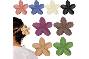 XWCHASA Pinzas para el Pelo con Flores Mate, pinzas para el pelo para mujer, para cabello grueso, antideslizantes, accesorios para el peinado para mujeres, niñas (D)