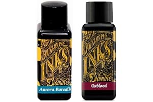 Diamine Füllfederhalter-Tinte, 30 ml, Oxblood & Aurora Borealis, 2 Stück