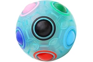 KidsPark Magic Ball Regenbogen Ball Zauberwürfel 3D Puzzle Speed Cube Würfel Regenbogenball Toy Pädagogische Spielzeug Leuchtend