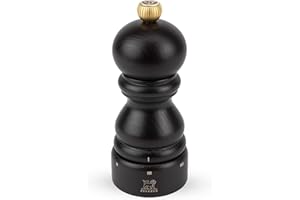 PEUGEOT Paris Manuelle Salzmühle, Klassische Mahlgradeinstellung, Höhe: 12 cm, Holz, Braun, 870412/SME/1