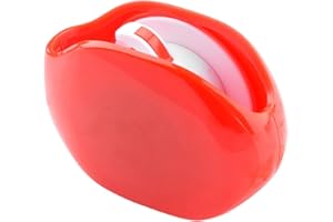 Geekria Inteligentne pudełko do przechowywania słuchawek dousznych, utrzymywanie przewodów, zwijanie szpulki do słuchawek, organizer do przechowywania kabli słuchawek, etui na uchwyt na słuchawki, utrzymywanie przewodów, przenośny manager bez plątania się przewodów (czerwony)