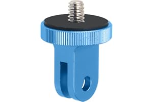 Homeet Adapter Do Statywu 1/4" Aluminiowy Adapter Do Kamer Akcji, Niebieski