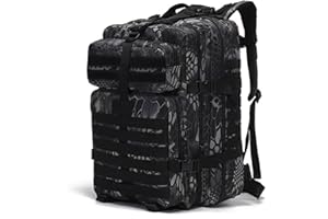 SPAHER Zaino da Trekking 50L Survival Zaino Militare Armee 800D Oxford Impermeabile Zaino da Viaggio Zaino da Escursionismo Esterno per Escursionismo, Alpinismo Sport di Viaggio