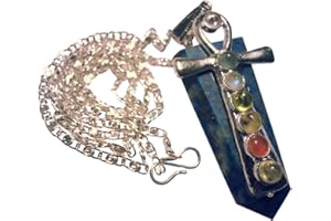 CHABOTTAKRA lapislazzuli Chakra ciondolo con altaegyptischem Anch (Ankh Croce)