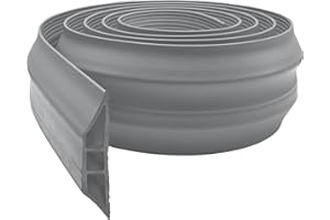 Pro Home Floor Cable Protector Heavy Duty Rubber Wire Cover Non-Slip Protect Cables & Prevent Trip Hazards Outdoor Cord Protector (Grey, 1.8m)