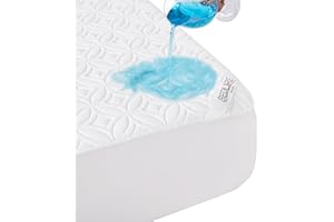 BEDLORE Matratzenschoner 180 X 200, wasserdichte Matratzenauflage mit 40cm Tiefem Taschenformat, Weicher Atmungsaktiver Matratzenbezug Waschbar für Zuhause, Schlafzimmer (Weiß)
