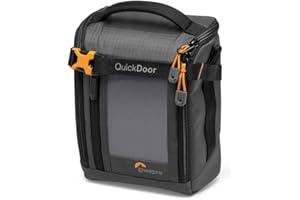 Lowepro GearUp Creator Box Medium II, Sac pour Appareil Photo sans Miroir et Reflex Numérique, équipé de Accès Rapide, Fabriqué avec des Tissus Recyclés, Séparateur Intérieur Orange Rembourré, Gris