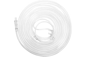 Qinlorgo Soft Nasal Oxygen Cannula for All Brands Of Oxygen Generators - Household Universal Double Hole Soft Nasal Cannula Disposable Nasal Oxygen Tube(4m)