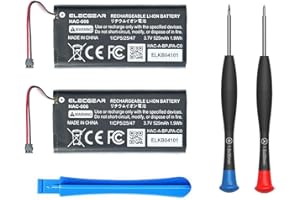 ElecGear 2 x Replacement Battery for Joy-Con Switch Controller, HAC-006 Internal Rechargeable Li-ion Battery for Nintendo Joycon Controller Left and Right with Repair Tool Kit