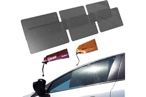 MAGIC-SAW Sun Bat Static Cling Window Shade (6Pack)-The Only Certified Car Window Sun Shade for Baby Proven to Block 98.80% UVR Visible Car Seat Sun Protection Film