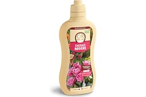 OR BRUN Engrais Rosiers - 1L - Renforce Les Roses & Améliore La Croissance - Fabriqué En France - Utilisable En Agriculture Biologique OBRECLROSIER1