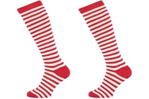 Lieblingsstrumpf24 by Koronowski 2 Paar Streifen Ringel Kniestrümpfe Geringelt Streifen uni Baumwolle Rot Weiss Blau Schwarz Rainbow bis Grösse 46