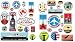 Produktbild LPS vorgeschnittenen 36 Retro Vintage Old Fashioned Stil Gepäck Koffer Travel Stickers Stick auf