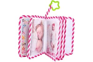 FURTRYVL Baby Photo Album Soft Cloth Baby Photo Book, Giraffe Family First Photo Book, Soft Cloth Photo Book Album First Photo Album, Soft Cartoon Animal Photo Book, for Toddler & Kids