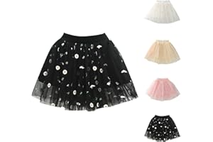 hehiy Tüllrock Mädchen Kinder, Weiches Kleinkind Baby Prinzessin Tütü Rock, Funkelnden Pailletten Minirock 3 Geschichtet Rüsche Tanz Ballettrock Kleid für Geburtstag Party Kleidung TüLlrock Pink