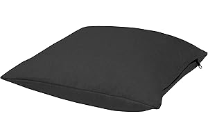 POKAR Cojín Decorativo 40 x 40 cm para Europalet, Cojín para Jardín o Terraza, para Sofá de Paletas, Interior y Exterior, sin Palés, Anthracite