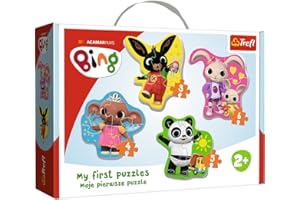 Trefl Amigos, Conejo Bing, de 3 a 6 Piezas, 4 Conjuntos, para niños a Partir de 2 años Puzzle, Color (36085)